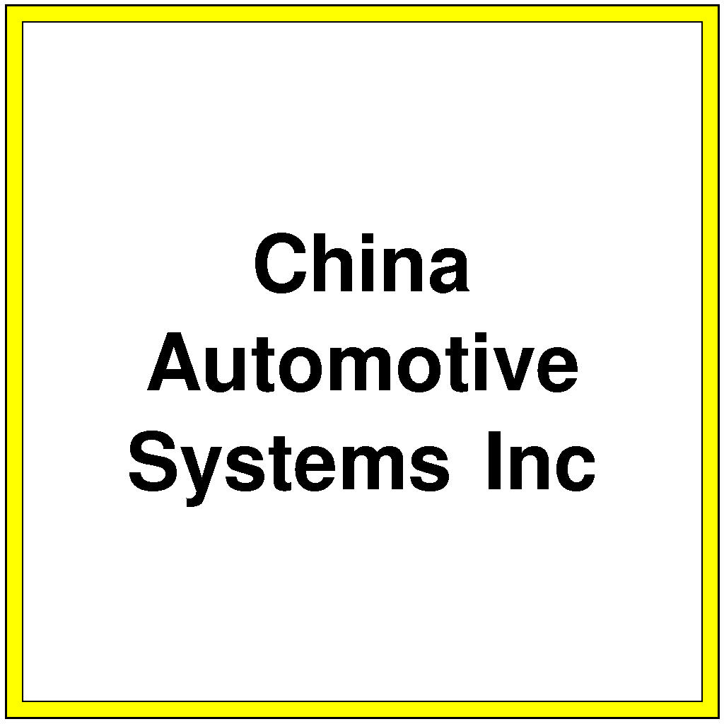 China Automotive Systems Inc